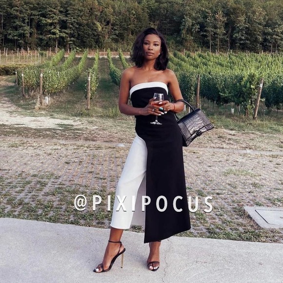 ZARA LIMITED EDITION WOOL BLEND COLORBLOCK MIDI DRESS - Picture 9 of 15